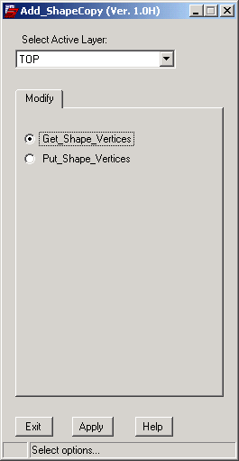 CopperCAD's AAdd_ShapeCopy Program Menu